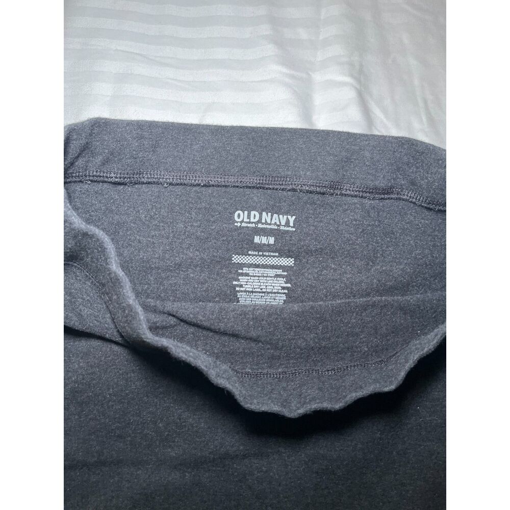 Old Navy Womens Pencil Skirt Medium Gray Stretch Pull On Casual Basic - Picture 3 of 3